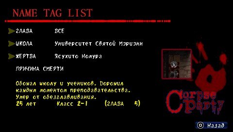 Corpse Party Blood Covered: Страх во плоти. - Изображение 7 Corpse Party Blood Covered: Страх во плоти. - Изображение 7