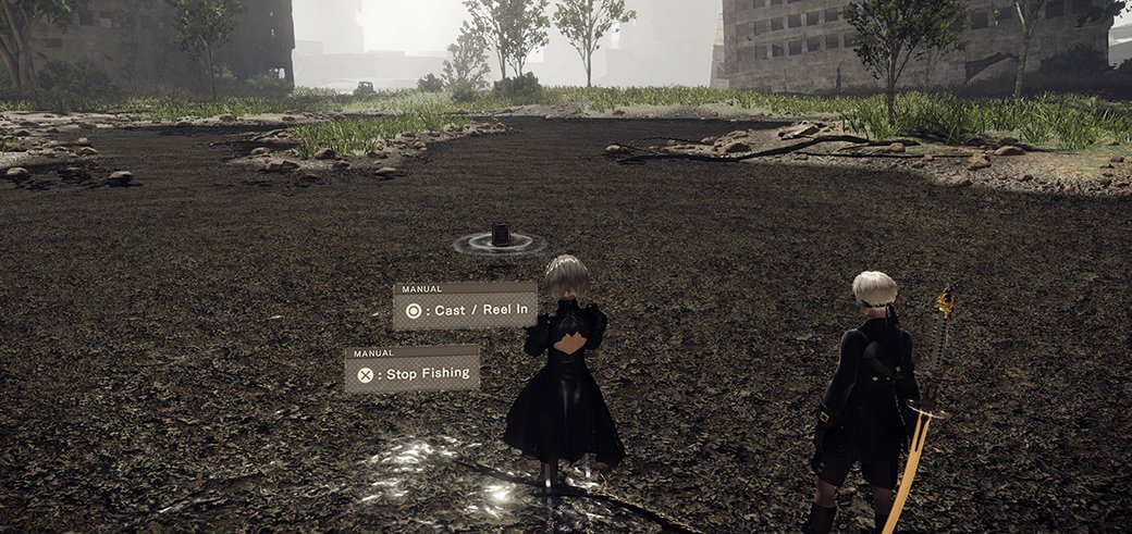 Как рыбачить в NieR: Automata и где водятся самые редкие рыбы. Гайд. - Изображение 1 Как рыбачить в NieR: Automata и где водятся самые редкие рыбы. Гайд. - Изображение 1