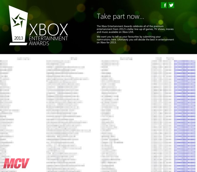 Сайт Xbox Entertainment Awards был взломан - Изображение 1 Сайт Xbox Entertainment Awards был взломан - Изображение 1