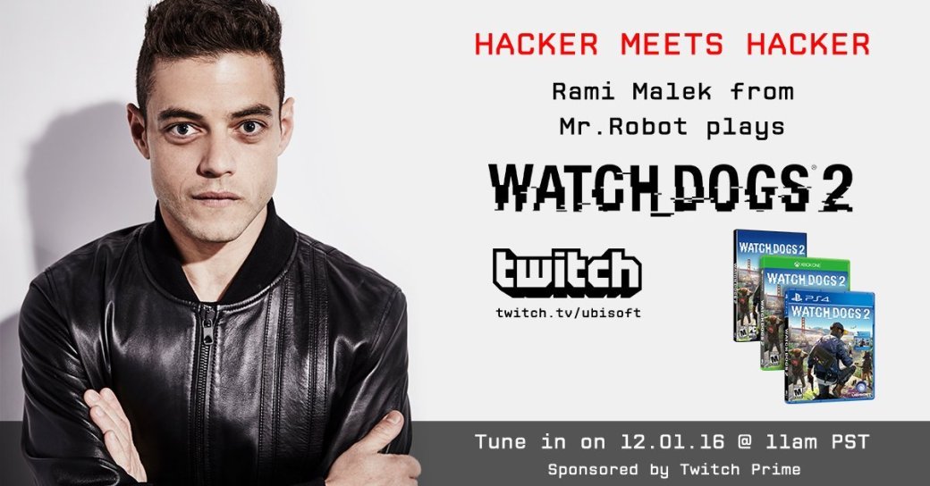 «Хакер спрашивает хакера»: Рами Малек играет в Watch Dogs 2 - Изображение 1 «Хакер спрашивает хакера»: Рами Малек играет в Watch Dogs 2 - Изображение 1