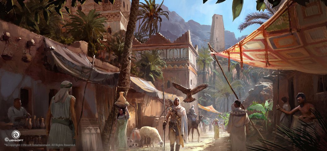 Потрясающие виды Древнего Египта (и не только) на концепт-артах Assassinʼs Creed: Origins. - Изображение 10