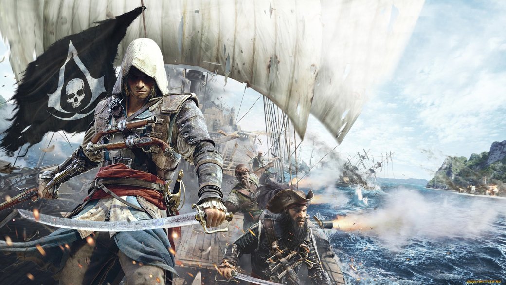 Гифка дня: неунывающий моряк в Assassinʼs Creed IV: Black Flag