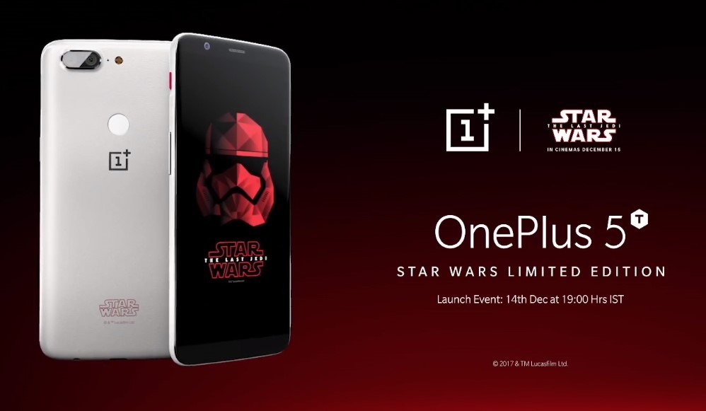 Вступай на Темную сторону! Представлен OnePlus 5T Star Wars Limited Edition