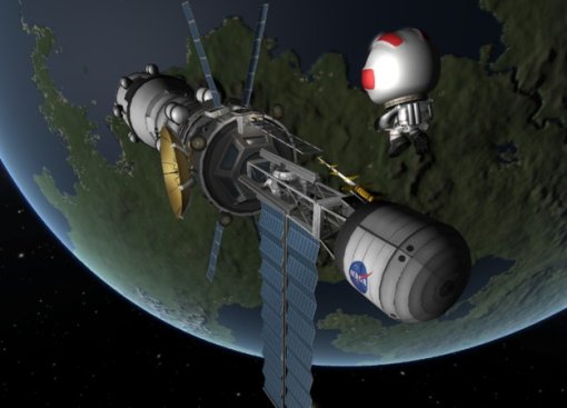Гифка дня: трудности освоения космоса на примере Kerbal Space Program